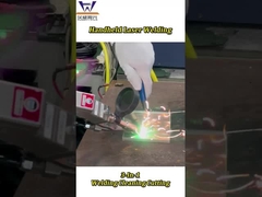 ওয়েল্ডিং কাটিয়া এবং পরিষ্কারের জন্য হ্যান্ডহেল্ড 3 ইন 1 লেজার ওয়েল্ডিং মেশিন ওয়েল্ডিং লেজার বিম আকার 0-5mm