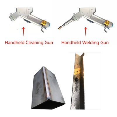 ভালো দাম ৩-ইন-ওয়ান হ্যান্ডহেল্ড লেজার মেশিন ৩০০০ ওয়াট পর্যন্ত ওয়েল্ডিং এবং ২০০০ ওয়াট পর্যন্ত পরিষ্কারের জন্য অনলাইন