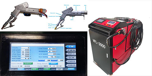 ভালো দাম 3000W পোর্টেবল ফাইবার লেজার ওয়েল্ডিং হেড ইন্ডাস্ট্রিয়াল জন্য জল শীতল অনলাইন